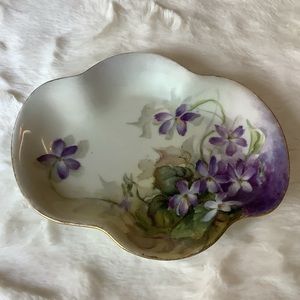 Vintage Floral Trinket Dish